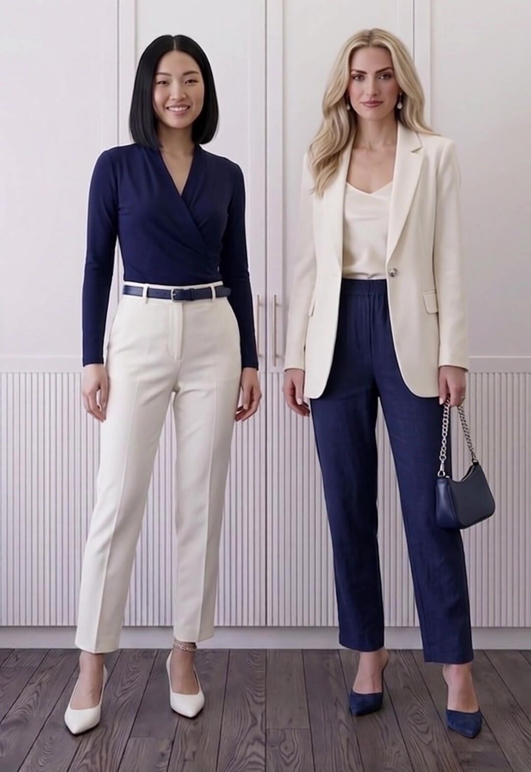 Navy & Ivory